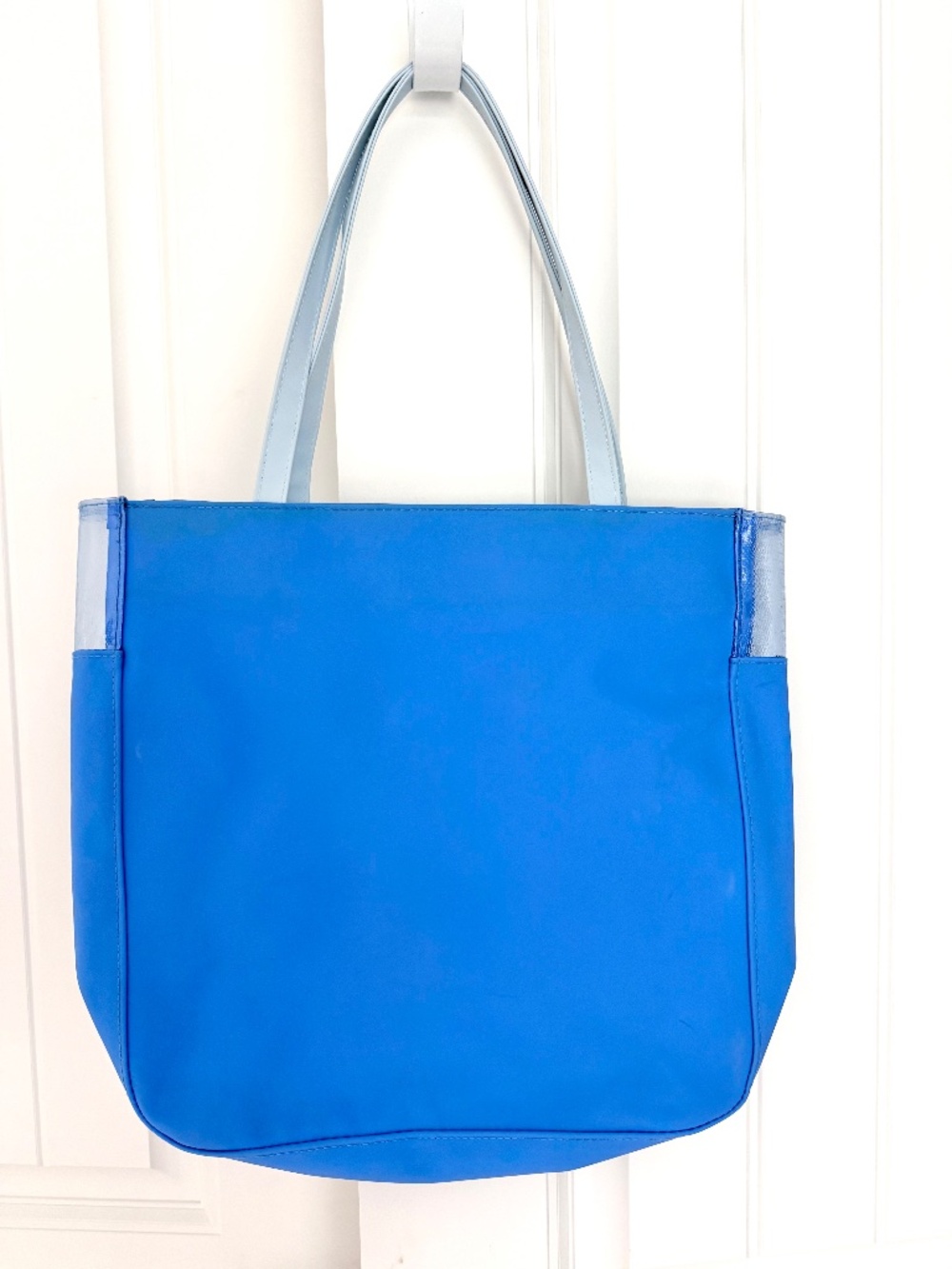 Clinique Blue Water Resistant Beach Pool Tote Bag Large Shopper